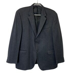Pronto Uomo Cashmere Sport Coat Blazer Jacket Men's‎ 48L Charcoal Gray